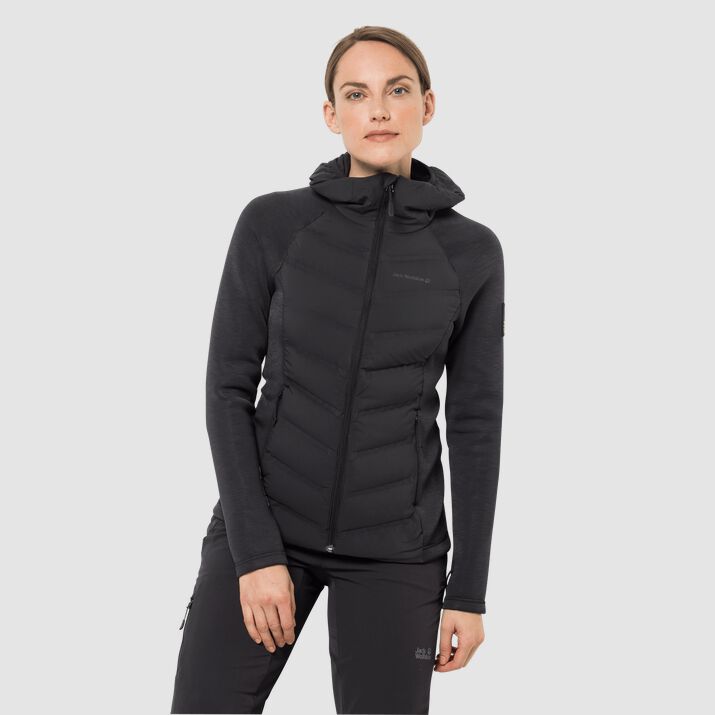 Jack Wolfskin Womens Tasman Running Jacket Black 089632UMJ